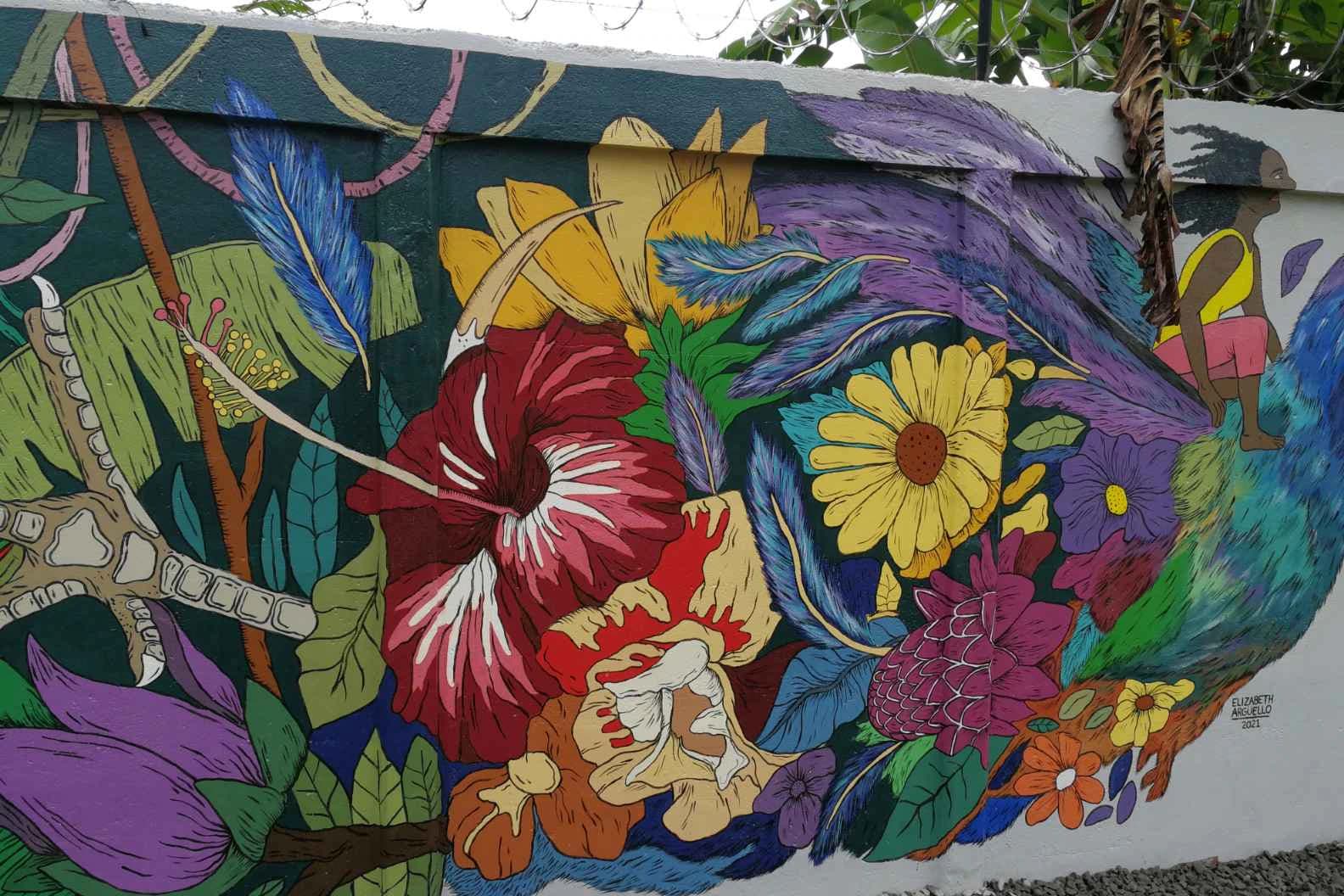 Obra mural de Elizabeth Argüello