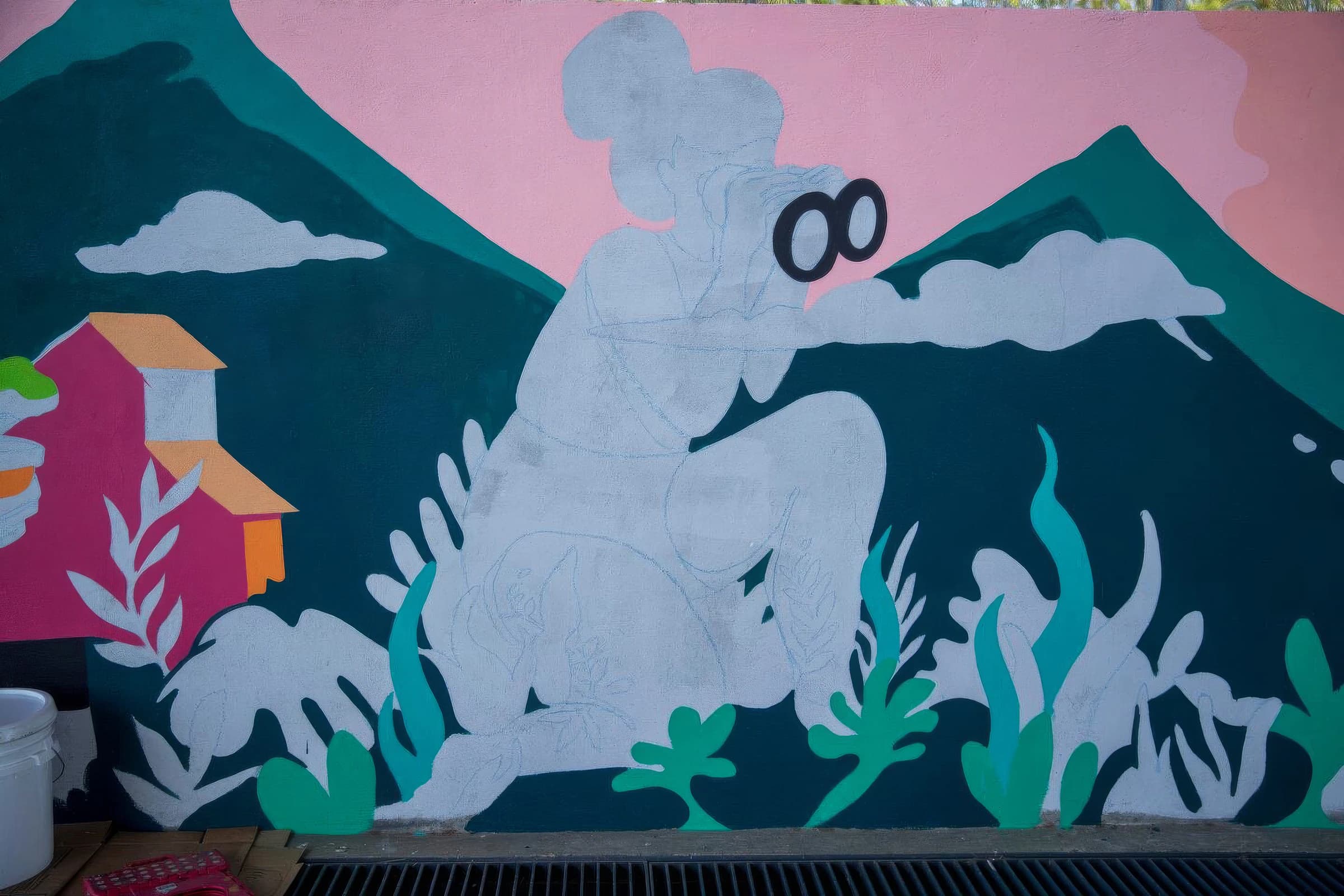 Proceso mural de Mariela Montoya